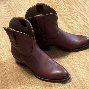 Tecovas ankle cowboy boots, brown, size 8.5, worn once